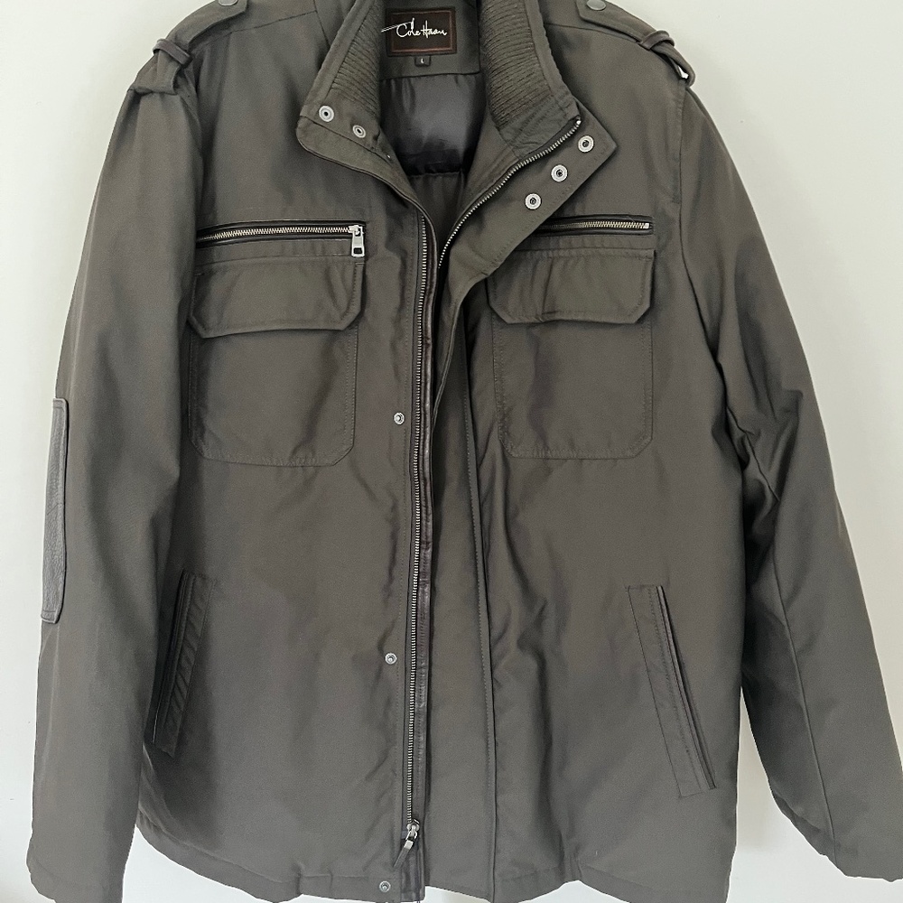 Cole Haan Mens Jacket Size Large Olive color New with Tags